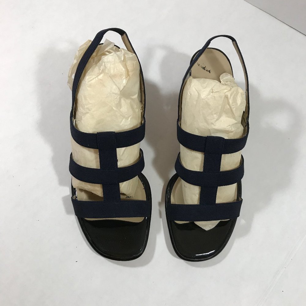 Vaneli Navy strappy Heels size 7M